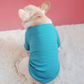 Cotton Stretch Striped Padded T-Shirt