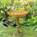 Adorable Frog Bird Bath Statue for Colorful Gardens