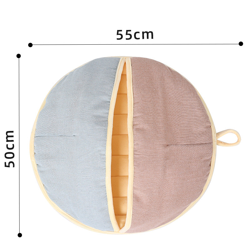 Cat Bed and Sleeping Bag with Dual Use Design